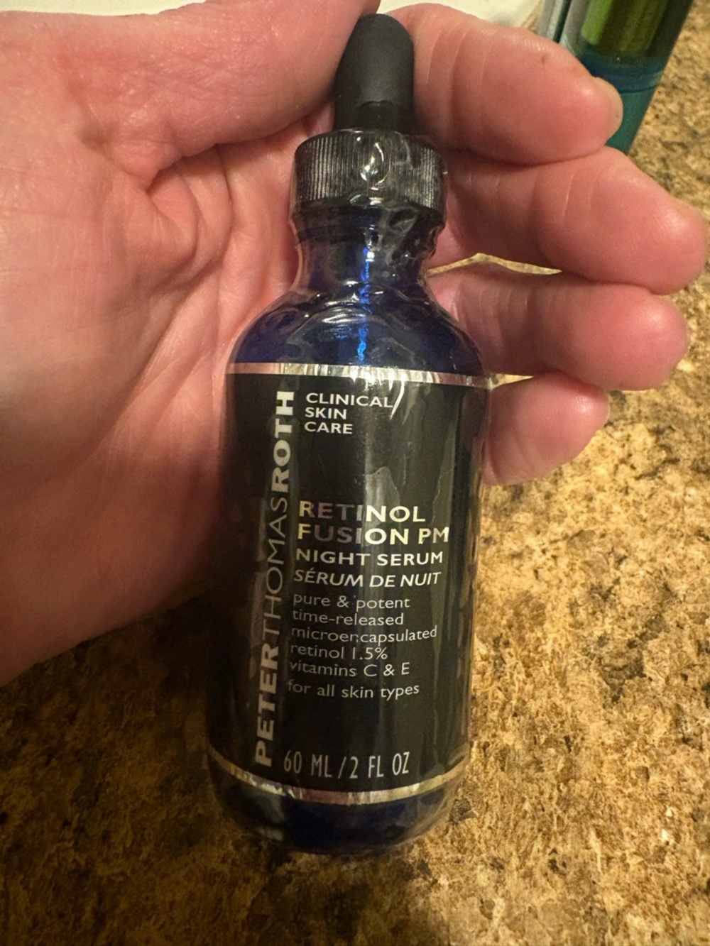 Peter Thomas Roth Blue Glass Night Serum with Dropper